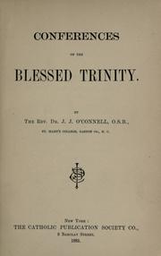 Cover of: Conferences on the Blessed Trinity. by Jeremiah Joseph O'Connell
