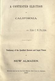 A contested election in California by Frank J. Sullivan