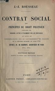 Cover of: Contrat social by Jean-Jacques Rousseau