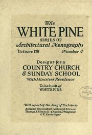 An architectural monographs on a country church & Sunday school building with the minister's residence