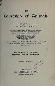 The courtship of animals by W. P. Pycraft