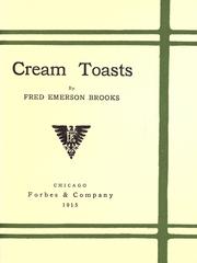 Cover of: Cream toasts: [poems]