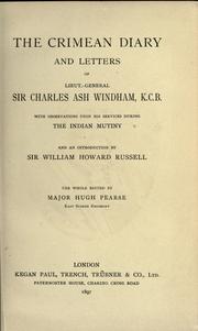 Cover of: Crimean diary and letters of Lieut.-General Sir Charles Ash Windham