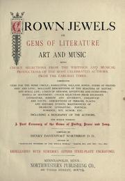 Cover of: Crown jewels, or Gems of literature, art and music by Henry Davenport Northrop