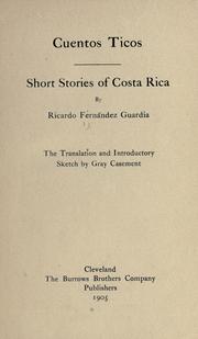 Cover of: Cuentos ticos: short stories of Costa Rica