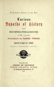 Cover of: Curious bypaths of history being medico-historical studies and observations