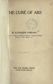 Cover of: curé of Ars.