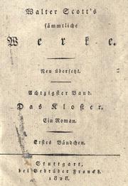 Cover of: Das kloster by Sir Walter Scott