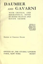 Cover of: Daumier and Gavarni: with critical and biographical notes