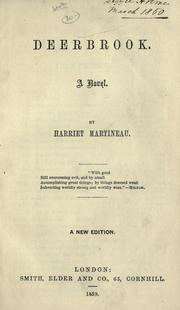 Cover of: Deerbrook by Harriet Martineau