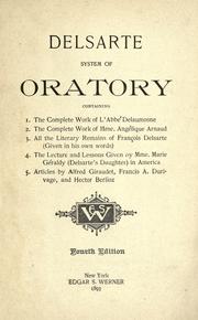 Delsarte system of oratory by Delaumosne.