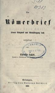 Cover of: Der Römerbrief: seinem Endzweck und Gedankengang nach