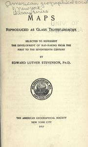 Cover of: A description of early maps: originals and facsimiles (1452-1611) being a part of the permanent wall exhibition of the American geographical society, with a partial list and brief references to the reproductions of others which may be consulted in the society's library