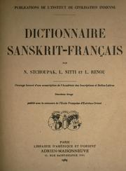 Cover of: Dictionnaire sanskrit-français