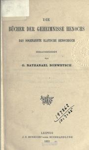 Cover of: Die Bücher der geheimnisse Henochs