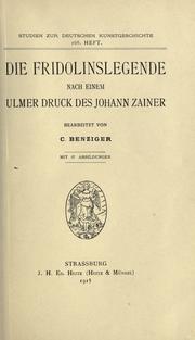 Die Fridolinslegende nach einem Ulmer Druck des Johann Zainer by Karl Josef Benziger