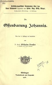 Cover of: Offenbarung Johannis