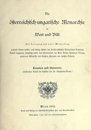 Cover of: Die Österreichisch-ungarische Monarchie in Wort und Bild. by 