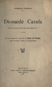 Cover of: Diomede Carafa by Tommaso Persico
