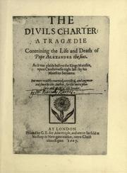 Cover of: The divils charter by Barnabe Barnes, Barnabe Barnes