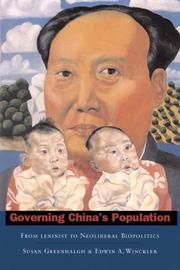 Cover of: Governing China's Population by Susan Greenhalgh, Edwin Winckler