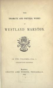 Cover of: The dramatic and poetical works.