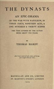 Cover of: The dynasts by Thomas Hardy