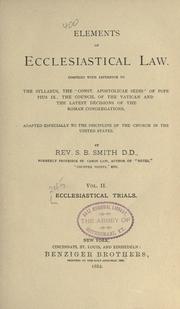 Cover of: Ecclesiastical trials by S. B. Smith