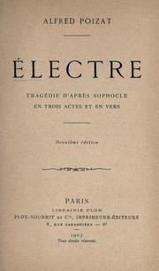 Cover of: Electre by Sophocles