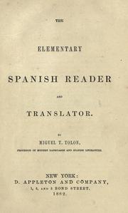 Cover of: The elementary Spanish reader and translator.