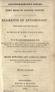 Cover of: Elements of entomology by W. S. W. Ruschenberger