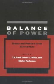 Cover of: Balance of Power by T. V Paul, James J. Wirtz, Michel Fortmann