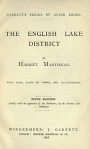 Cover of: The English lake district.: With maps, plans of towns, and illustrations.
