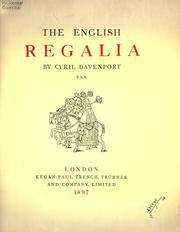 Cover of: The English regalia. by Cyril Davenport