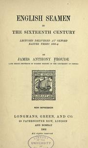 Cover of: English seamen in the sixteenth century. by James Anthony Froude