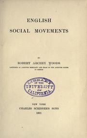 Cover of: English social movements