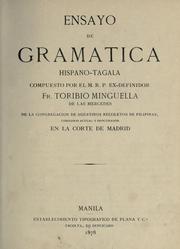 Ensayo de gramatica hispano-tagala by Toribio Minguella y Arnedo