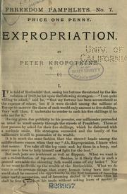 Cover of: Expropriation