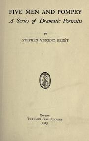 Cover of: Five men and Pompey by Stephen Vincent Benét