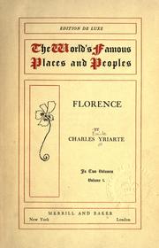 Cover of: Florence. by Charles Yriarte