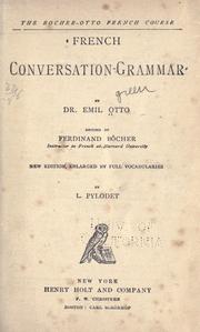 Cover of: French conversation-grammar by Emil Otto