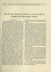 Cover of: The French system for return to civilian life of crippled and discharged soldiers