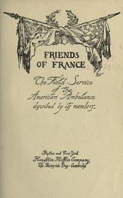 Cover of: Friends of France by 