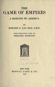 Cover of: The game of empires: a warning to America