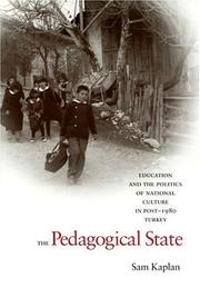 Cover of: The Pedagogical State by Sam Kaplan, Sam Kaplan