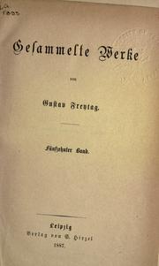 Cover of: Gesammelte Werke. by Gustav Freytag