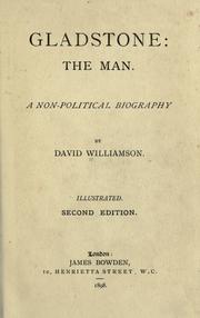 Cover of: Gladstone | Williamson, David