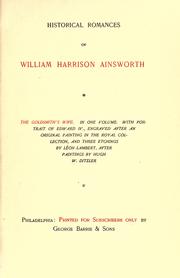 Cover of: The goldsmiths' wife. by William Harrison Ainsworth