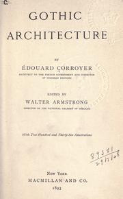 Cover of: Gothic architecture by Édouard Corroyer