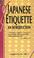 Cover of: Japanese Etiquette an Introduction